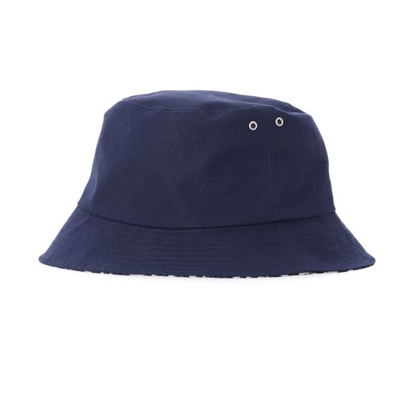 Dior Oblique Teddy- D Reversible Bucket Hat in Navy Blue Cotton - Picture 6 of 8